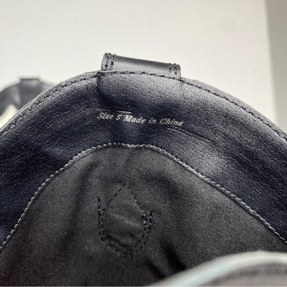 New! Dolce Vita Samare Black White Leather Tall Western Boot 5 - Picture 12 of 15